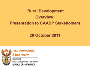 Rural Development Overview