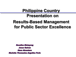 Philippines - MfDR Country Presentation