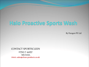 Halo Proactive Sportswash