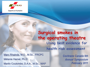 Using best evidence for health risk assessment Surgical