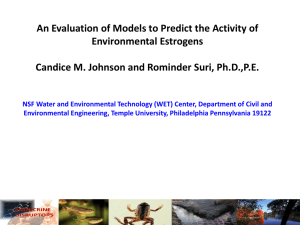 An Evaluation of Models to Predict the Activity of - AWRA-PMAS