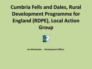 RDPE overview of Lake District projects presentation