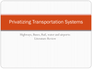 Privatizing Transportation Systems