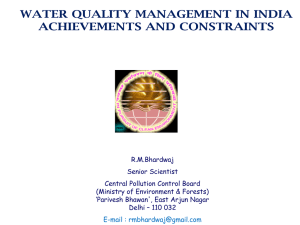 National Water Quality Monitoring Programme (contd.)