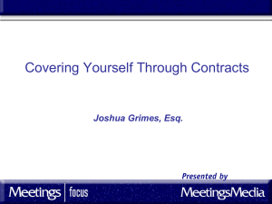 Covering Yourself Through Contracts