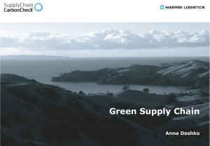 Green Supply Chain_Maersk Logistics