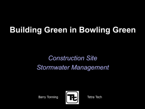 Construction Site Stormwater Management