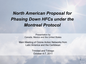 iv. North American Proposal for phasing down of