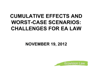 November 19 2012 Notes Cumulative Effects