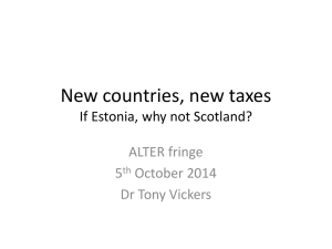 Tony Vickers slides at Glasgow Conference Oct 2014