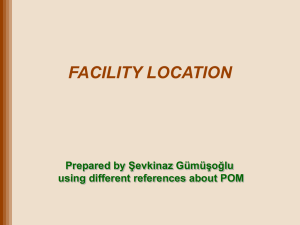 Facility Location Models