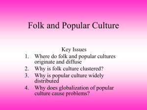 Folk Versus Popular Culture