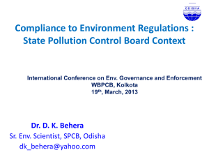 State Pollution Control Board Context