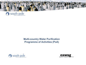 South Pole Company Presentation - Solutions for Water platform