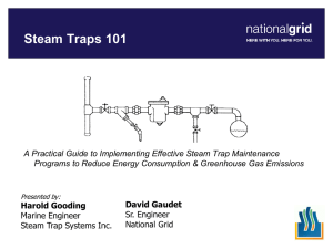 National Grid presents Steam Traps 101 webinar ppt