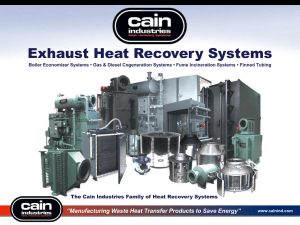 Exhaust Heat Recovery Systems PowerPoint