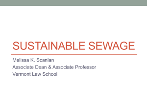 Sustainable Sewage - IUCNAEL Colloquium 2014