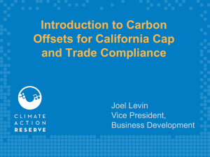 Joel Levin - Cap and Trade