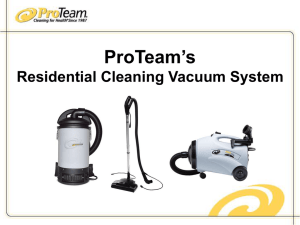 Improve Residential Cleaning with ProTeam - Pro