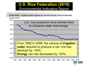 Rice Water Conservation - Mississippi Soybean Promotion Board