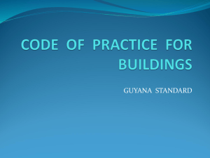 CODE OF PRACTICE FOR BUILDINGS