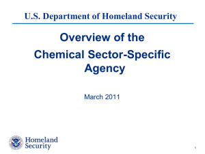 Chemical SSP Briefing