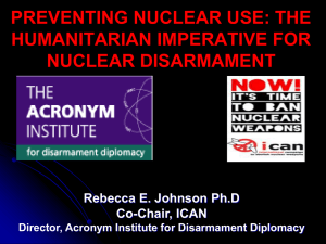 The Humanitarian Imperative for Nuclear