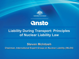 Principles of Nuclear Liability Law