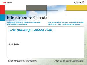 New Building Canada Plan - Transportation Association of Canada