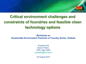 Critical Environment Challanges and Constraints of Foundries and