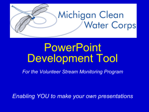 Streams Powerpoint Development Tool