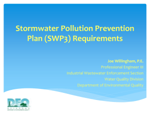 SWP3 Requirements - the Oklahoma Department of Environmental