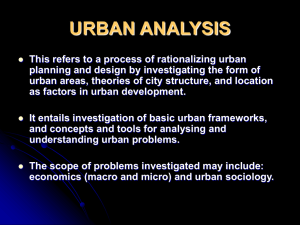Lecture 7 - Department of Urban And Regional Planning