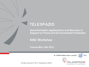 Geoinformation Applications and Services in Support to Flood