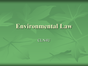 12 – Environmental Law