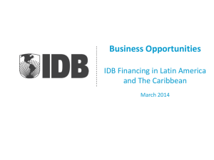 IDB Business Opportunities