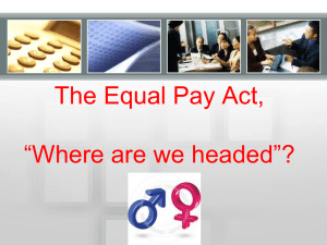 Equal Pay Act - EEOC Presentation