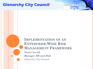 Implementation of an Enterprise-Wide Risk Management Framework