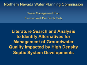 Spanish Springs Valley Nitrate Remediation Pilot Project