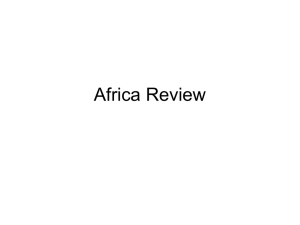 Africa Review - Bibb County Schools