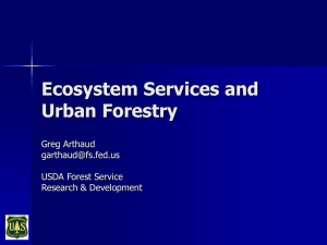 Ecosystem Services and Urban Forestry