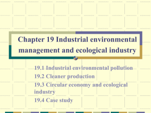 Industrial environmental management and ecological industry