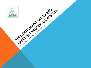 EU Eco-Label practical experience by certifying printed paper products