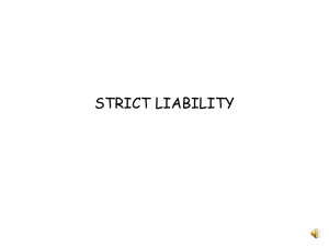 Strict Liability PowerPoint