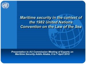 Maritime Security the Context
