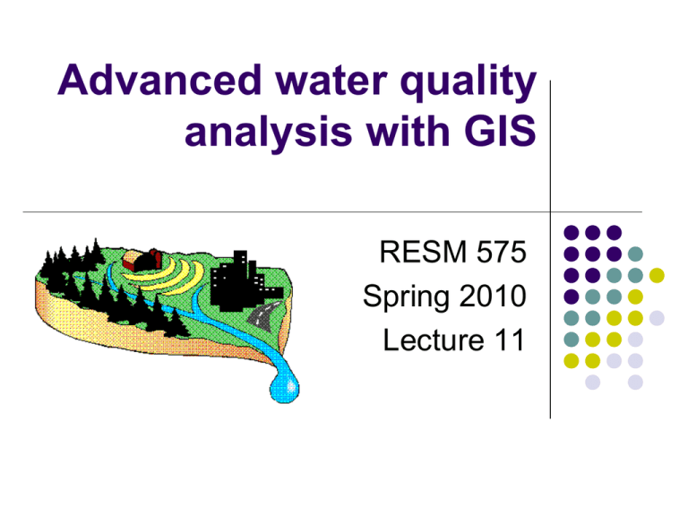 research on water quality modelling