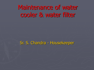 Maintenance of drinking water supply system