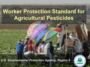 Worker Protection Standards – EPA Region VIII