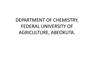 Atmosphere - The Federal University of Agriculture, Abeokuta
