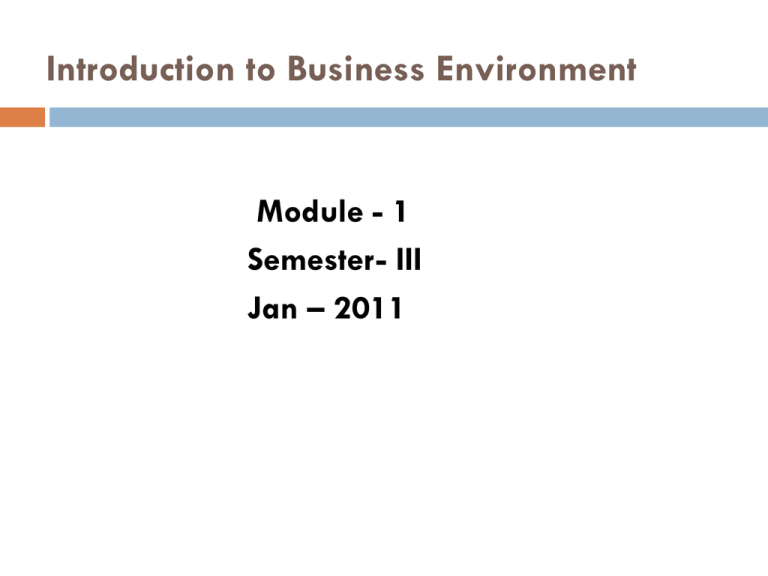 introduction of business environment essay
